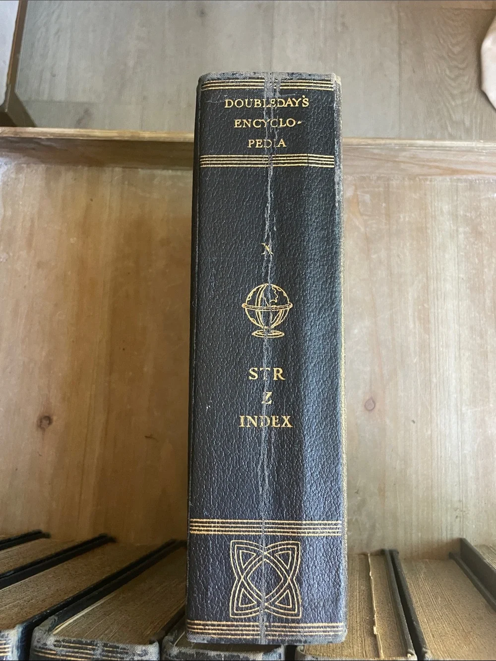 Classic Black Decorative Book Set - Doubleday's Encyclopedia ( all 10) - Picture 2 of 15